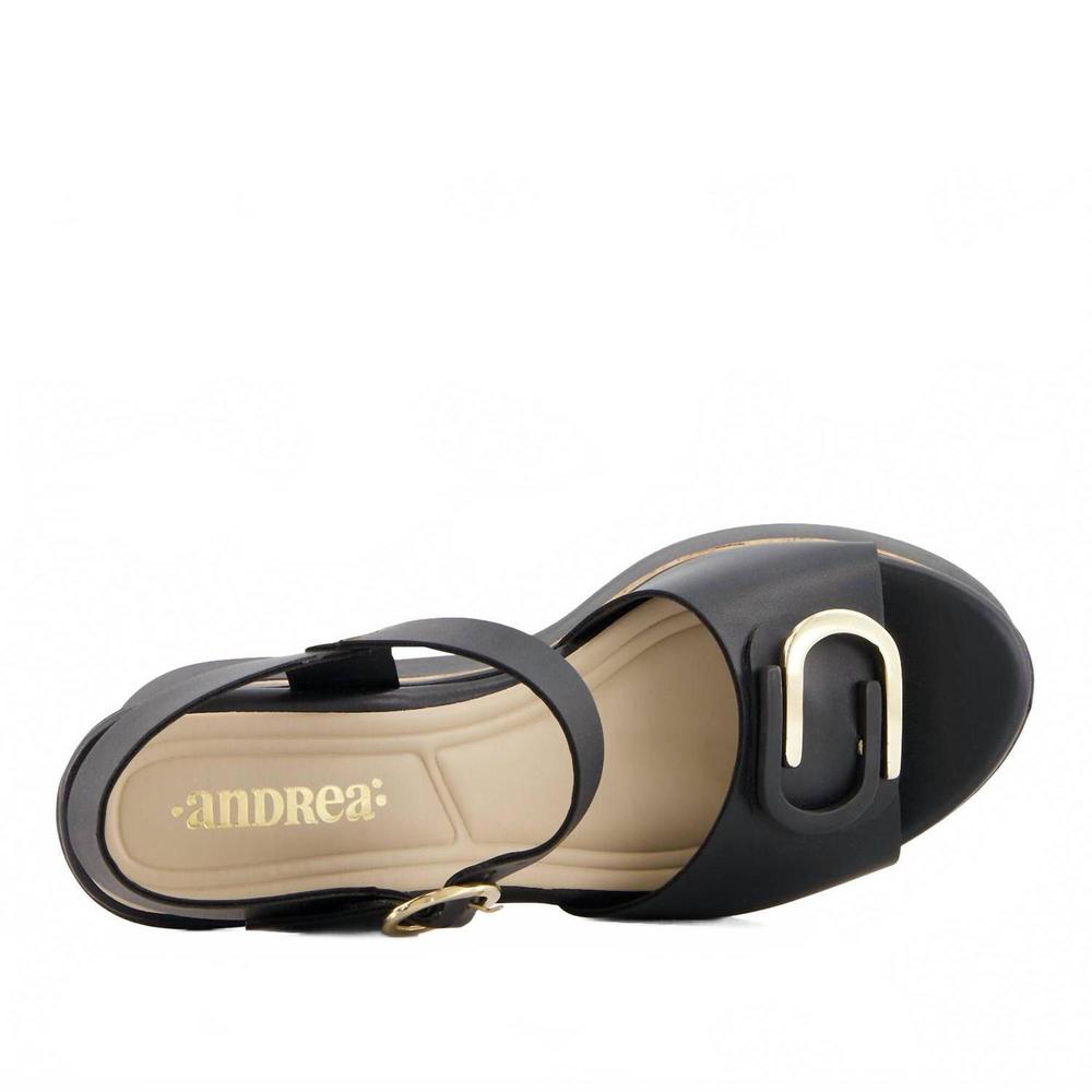 NEW ANDREA women's comfort ankle strap sandal in black - Picture 6 of 6
